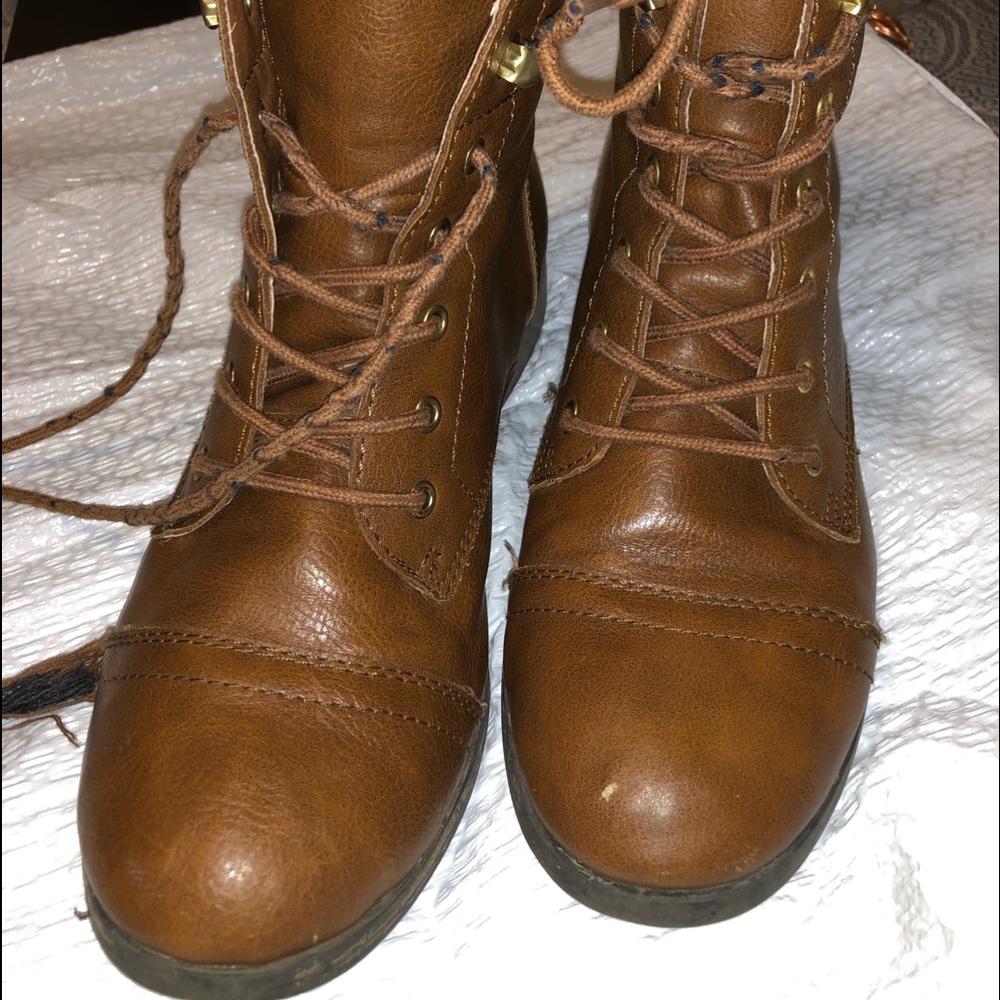 Brown Combat Boots